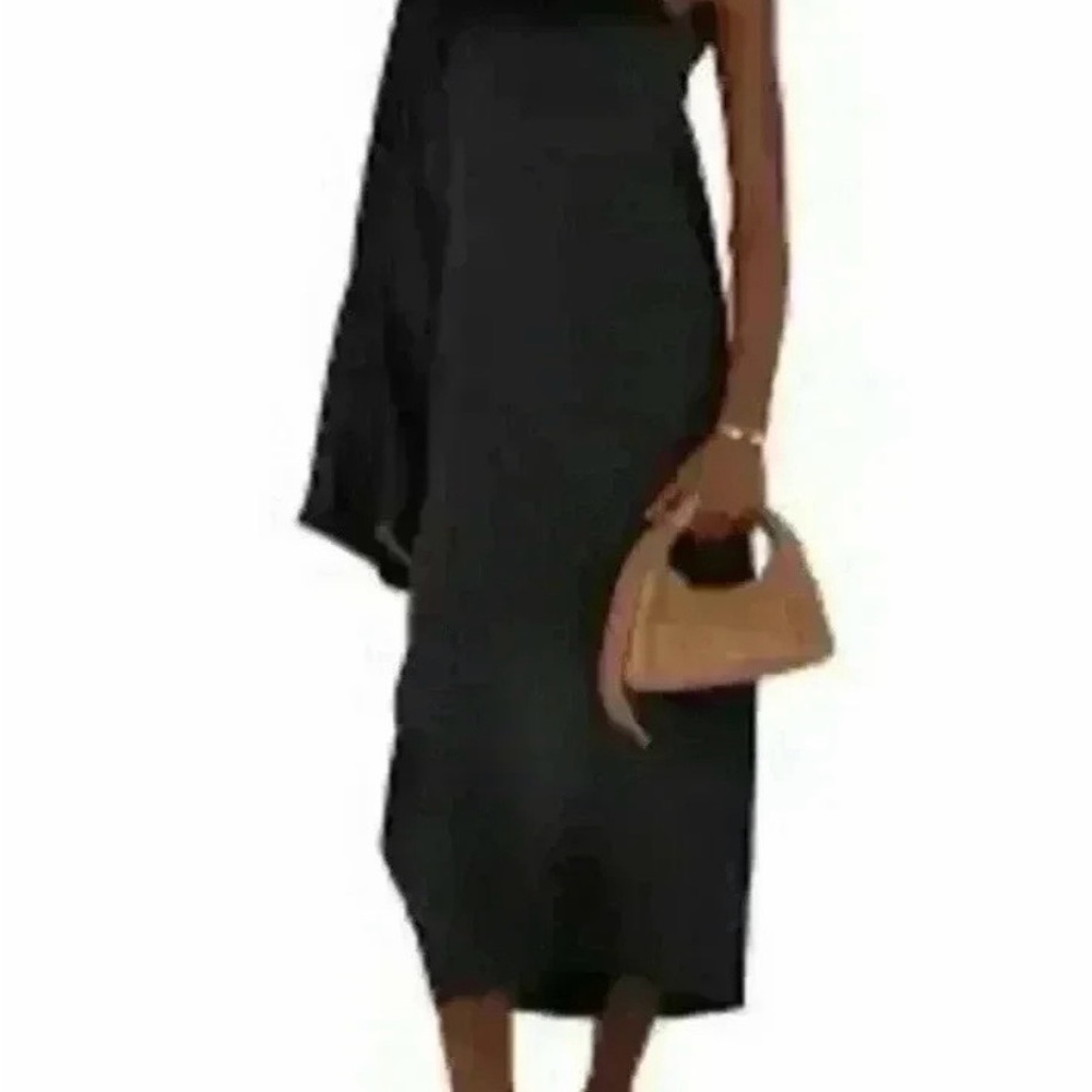 Anine Bing Rowan one sleeve silk midi dress. Xs petite - Picture 12 of 12